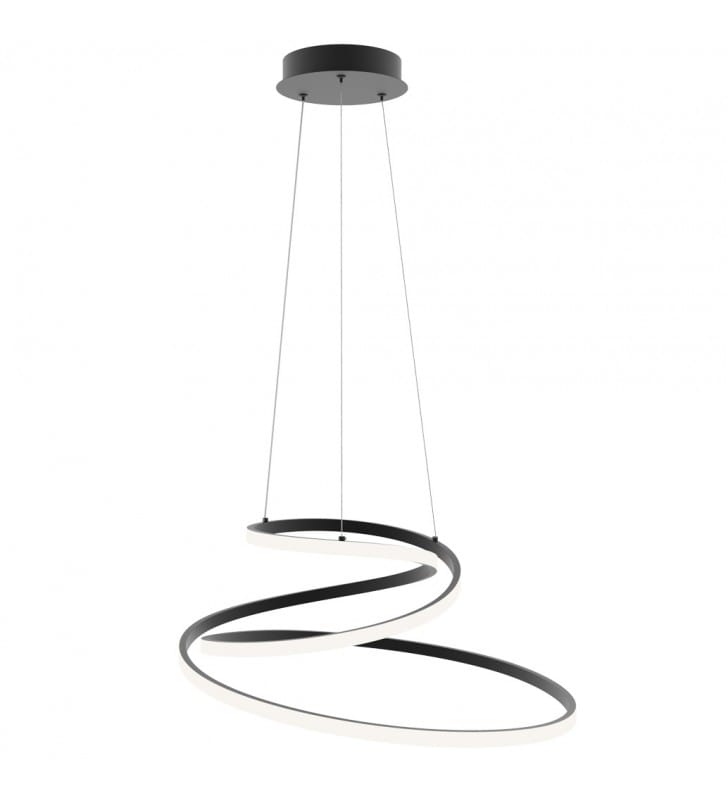 Czarna nowoczesna lampa wisząca do salonu Lorila LED Italux